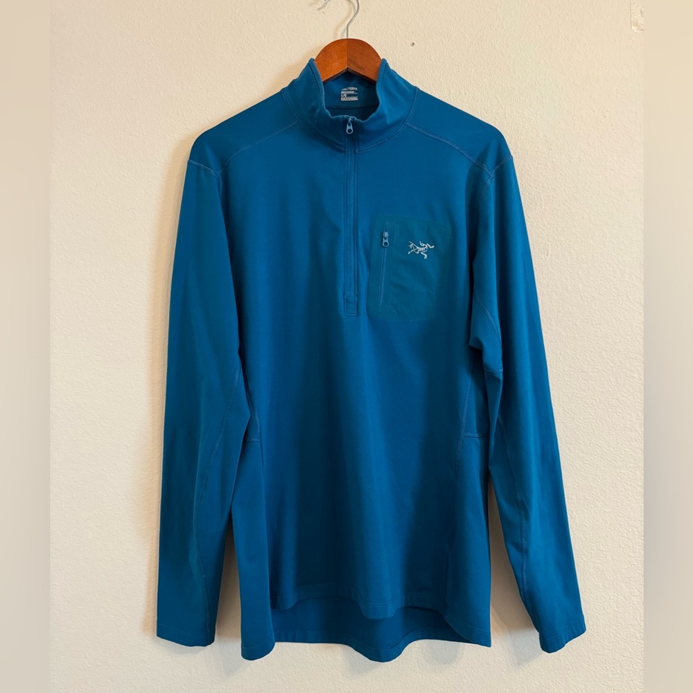 Arcteryx Men’s Pullover Rho LT Zip Neck Base Layer